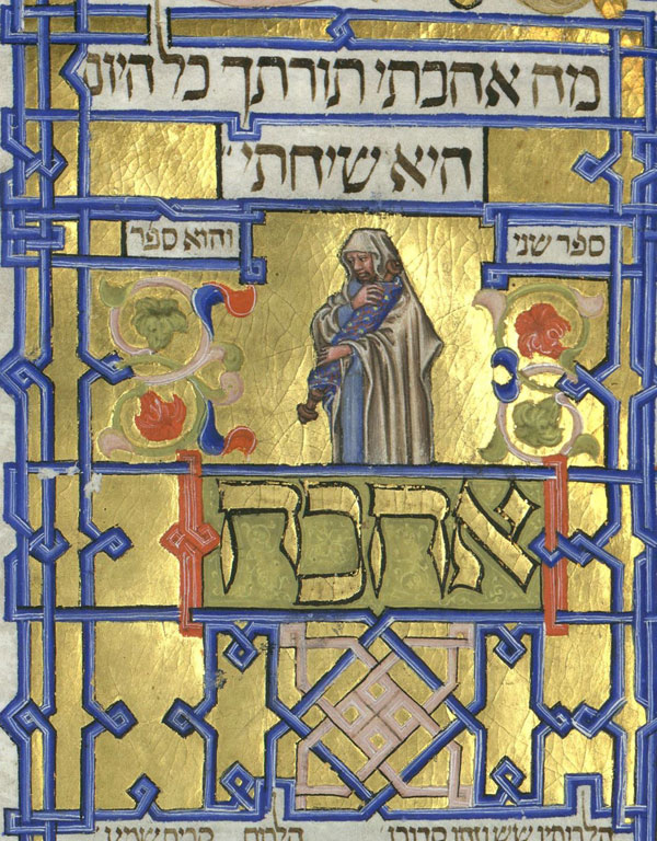 Maimonides, Mishneh Torah, 1300-1350, 'Ahava' (Love), detail, NLI